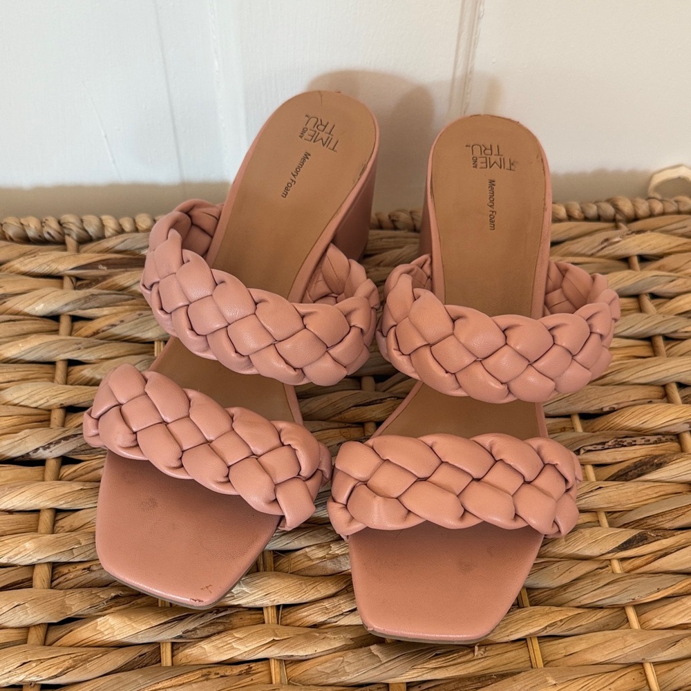 Blush Braided Sandals